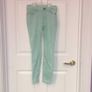 Mint skinny jeggings